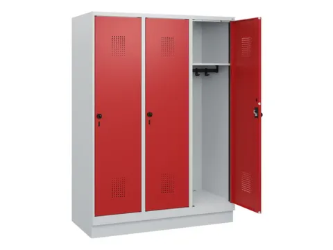 schoollocker,HxBxD 1630x1200x500mm,3vak,vak B 400mm,draaigrendel