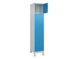 lockerkast,HxBxD 1950x400x500mm,1x5vakken,vak B 400mm,cil.-slot,voeten