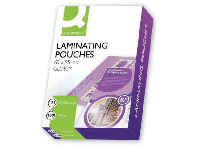 Pochettes De Plastification 2X 125 Microns 65X95Mm 100 Pièces