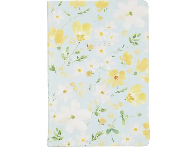 Notitieboek Eccolo Floral Notes lijn ca 15x20cm 80gr 256 pag.