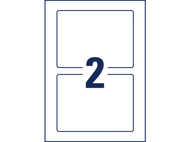 Etiquette de positionnement Avery Zweckform 8002 160x120mm imprimé