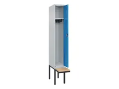 locker met bank,HxBxD 2120x300x815mm,1vak,vak B 300mm,cilinderslot