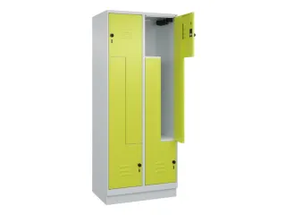 Z-garderobekast,HxBxD 1950x800x500mm,vak B 200/400mm,draaigrendel - 2