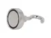 Aimant Westcott avec crochet 25mm argent. Puissance +/- 15kg