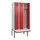 locker met bank,voor scheiding van kleding,HxBxD 2120x900x815mm,3vak
