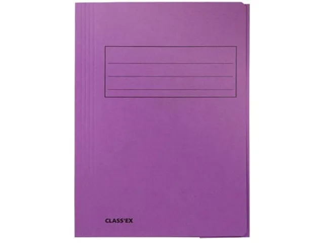 Dossiermap 3 Kleppen Lila A4 250 Gram
