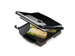 Multifunctionele Contactgrill Inox Zwart - 14