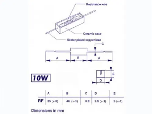 Weerstand 10W 4E7