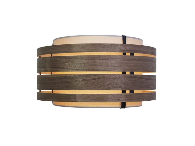 Abat-jour Nextime Beam 40 cm bois noyer noir