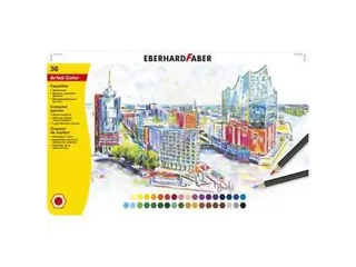 Kleurpotloden Eberhard Faber Artist Color metaaletui a 36 stuks - 2