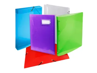 Exacompta A3 Elastomap Crystal Colours Assorti - 10