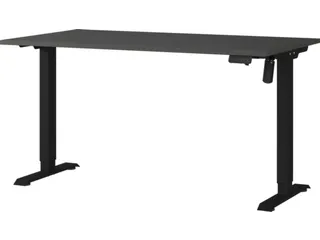Elektrisch ihv bureau,HxBxD 710-1190x1400x800mm,blad zwart - 1