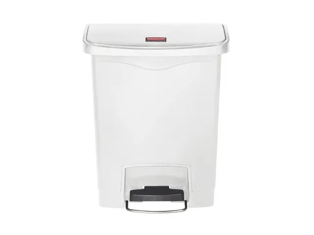 Pedaalemmer Rubbermaid Slim Jim Step On 30 Liter wit