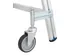 Escabeau mobile Plateforme H 1m 4 marches Aluminium 4 roulettes