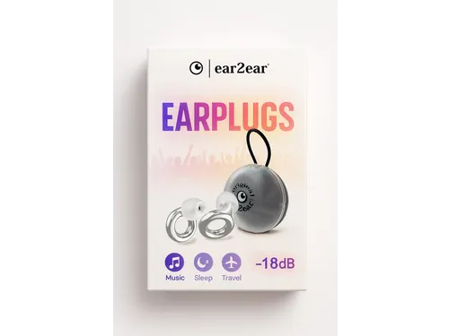 Earplug ear2ear 18dB zilver