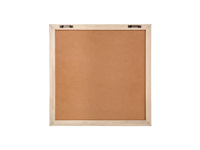 Letterbord Zwart 60x80cm met houten lijst Wandmontage