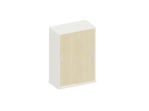 schuifdeurkast,HxBxD 1150x800x430mm,decor romp wit,decor front esdoorn