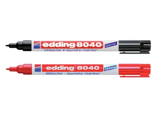 Wasgoedmarker edding 8040 rond 1mm zwart