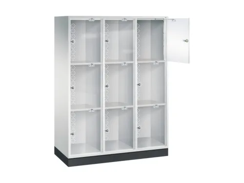 grootvolume-lockersysteem,HxBxD 1750x1220x500mm,3x3vakken,cil.-slot