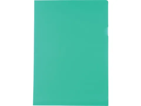 L-map, ft A4, PP 0.12mm, pak van 25 stuks, groen gekorreld