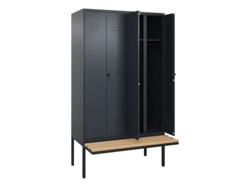locker voor scheiding van kleding,HxBxD 2120x1200x815mm,4vak