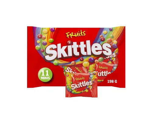 Snoep Skittles fruit uitdeelzak 11 zakjes a 18gr