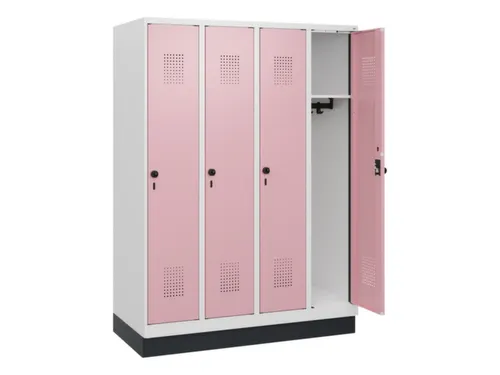 schoollocker,HxBxD 1630x1200x500mm,4vak,vak B 300mm,draaigrendel