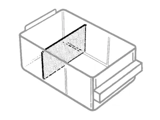Diepteverdelers Voor Magazijnunit Hxb 57X87Mm - 3