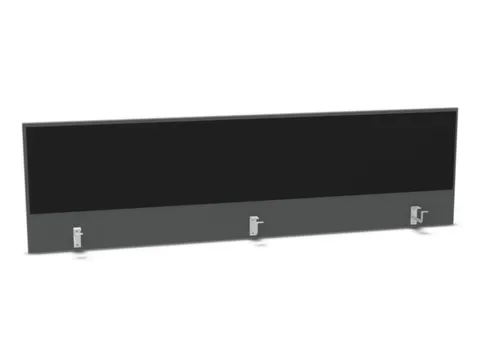 opzetpaneel bureau aanbouw achter MS-donkergrijs BN8033-zwart 2000mm