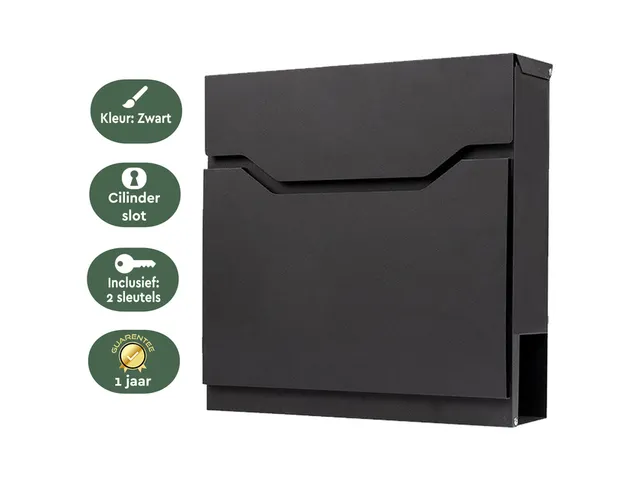 Brievenbus BRASQ PB300 Premium zwart