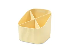 Porte-stylo HAN Re-X-LOOP 4 compartiments 100% recyclé jaune pastel