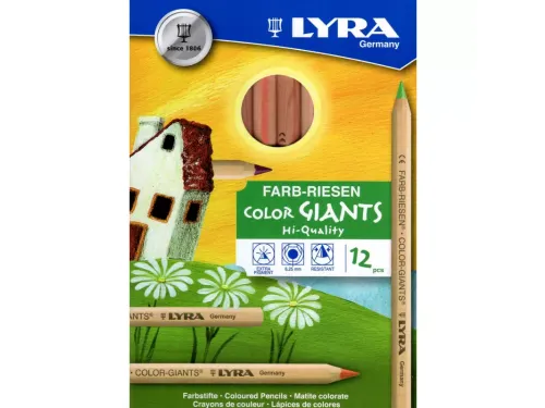 Kleurpotlood LYRA Color Giants Nature set à 12 kleuren