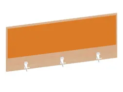 baliepaneel,v. bureau,aanbouw achter,B 1200mm,NE-esdoorn,BN3005-geel