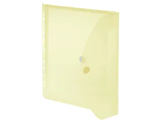 Foldersys Enveloptas Velcro Sluiting A4 Geperforeerd 11-gaats Geel - 1