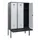 locker met bank,HxBxD 1950x1200x815mm,3vak,vak B 400mm,cilinderslot