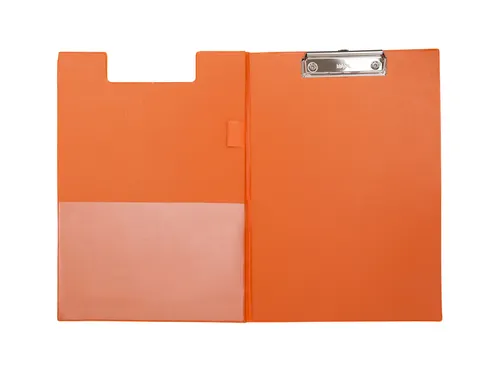 Klembordmap MAUL A4 staand met penlus PVC neon oranje