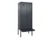 locker met bank,voor scheiding van kleding,HxBxD 2120x800x815mm,2vak