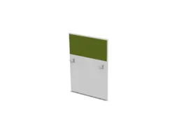 baliepaneel,v. bureau,aanbouw rechts,B 800mm,Bl-wit,BN7048-groen