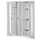 verticale kast,HxBxD 1950x1000x600mm,vensterdeur,RAL5010