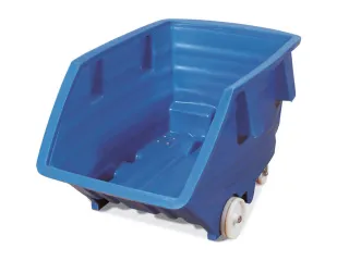 PE-kiepwagen,HxLxB 825x1440x960mm,0,5m³,draagverm. 150kg,blauw,Wielen - 2
