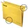Hangmap Pendaflex Verticaal folio V-bodem geel