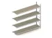 rayonnage grande largeur,rayonnage suivant,HxlxP 2500x2651x650mm