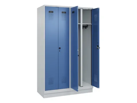 locker voor scheiding van kleding,HxBxD 1950x1200x500mm,4vak