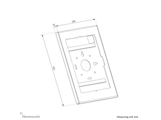 Neomounts WL15-601BL1 Tablethouder - vergrendelbaar (incl. slot) - VES - 4