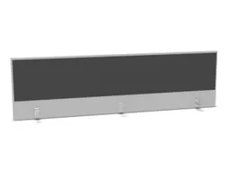 opzetpaneel bureau aanbouw achter MP-lichtgrijs antraciet 2000mm
