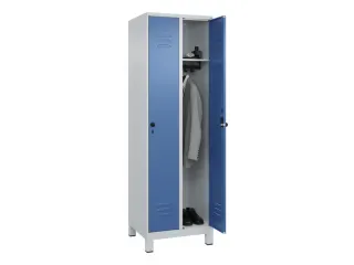 locker,HxBxD 1950x600x500mm,2vak,vak B 300mm,draaigrendel,voeten - 3