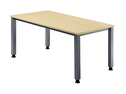 In hoogte verstelbaar bureau,HxBxD 680-760x1600x800mm,blad esdoorn