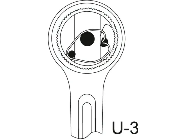 GEDORE 3293 U-3omkeerbare ratel 3/4 inch