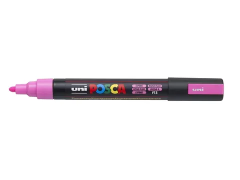 Verfstift Posca PC5M Medium Punt 1,8-2,5mm fluor roze