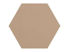 Prikbord Zeshoek Bruin Kleur 2186 Bulletin Paneel Ø 60cm frameloos